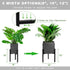 2 Pack 8 10 12 inch IZIDDO Adjustable Plant Stand, Metal Planter Stands Indoor Outdoor, Mid Century Modern Plant