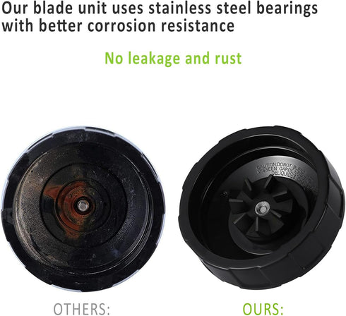 7 Fins Blade Replacement Parts for Ninja Blender, Compatible with Auto iQ Models, Includes Gaskets