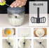 900ml Cambom Manual Food Chopper Vegetable Cutter, Hand String Vegetable Chopper Onions Cutter for Vegetable Fruits