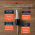 4-Pack, Liquor Pour Spouts with Dust Caps for Bottles with Standard Necks, Free Flow for Accurate Shots, Leakproof, No