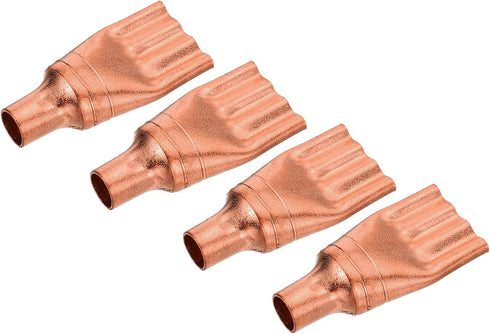 MECCANIXITY 2-Pack Refrigeration Capillary Tube Filters Liquid Separator 9.52mm to 3mm Flat Copper Fitting