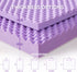 SINWEEK 2 Inch Egg Crate Memory Foam Mattress Topper - Twin XL, Pressure Relieve CertiPUR-US Certified, Purple