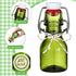 20 Pack Favors(2 oz,Olive Queekay Mini Swing Top Glass Bottles for Vanilla Extract Homemade Olive Oil Bottles with Lids