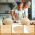 Silicone Banneton Basket, Proofing Basket for Bread Baking, 2 Round Silicone Bannetons & 1 Cloth Cover Set
