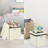 13 13 13 inch Tamfile Small Ottoman with Storage, x x Fireproof Safe Folding Ottoman with Lock for Important Documents