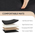 Black,12.6"x12.6"x12.6" PINPLUS Storage Ottoman Cube Square Shaped Ottomans with Storage Foot Stool Footrest for Lving