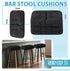 2 17 12 Inch Set Counter Marsui Pcs x Bar Stool Covers Rectangle Soft Bar Stool Cushions with Elastic Band Padded Seat