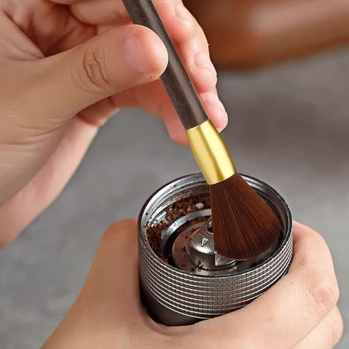Coffee Cleaning Brush, 16.7x1.58CM Coffee Machine Brush Coffee Accessories Cleaning Brush Barista Brush for Coffee Grinder and Espresso Machine with Vegan Brush Hair by Molain