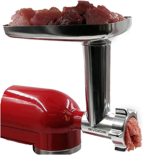 GVODE Meat Grinder Attachment for Kitchenaid Stand Mixer, Includes 4 Grinding Plates, 3 Sausage Tubes, 2 Blades
