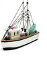 68698 6.25 Inch Chesapeake Bay Wood Shrimp Fishing Boat Nautical Decor
