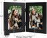 Frametory 4x6 Double Picture Frame, Hinged Collage for Desktop, White, 1 Pack