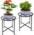 KABB Metal Plant Stand, 15'' Tall Flower Pot Stand Set of 2, Modern