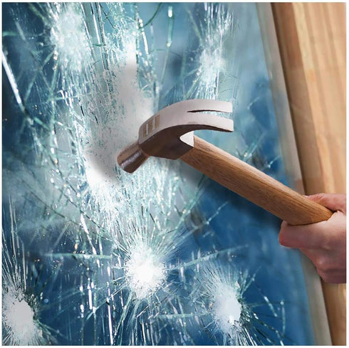 Clear Window Security Film, Adhesive Anti Shatter Safety Glass Protection Sticker, 2Mil, 24inch x 8.2feet