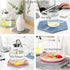 4 Pack Silicone Trivet Mats, DIY Dish Drying Mat, Non-Slip & Heat Resistant Kitchen Hot Pads for Countertops