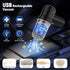 Mini Vacuum Cleaner for Car, 2 in 1 Wireless Handheld, High Power 120W Rechargeable for Car Interior Cleaning