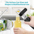 Ultrean Manual Can Opener, Heavy Duty Stainless Steel with Soft Touch Handle, Rust Proof (Black)