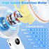 Portable Handheld Fan, 5200mAh Portable Fan Rechargeable, 180° Foldable Small Mini Hand Held Fan, Max 22 HRS Working, 6 Speeds, LED Display, Quiet Personal Battery Powered Hand Fan for Travel/Outdoor by CRISLEX