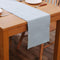 Handmade Soft Faux Linen Table Runner, 12 x 36 Inch, Light Blue, Eco-Friendly Fabric