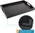 Sanbege 16.5" 10.6" Plastic Serving Tray with Handles, x Rectangular Ottoman Tray for Meals, Decor or Party, Buffet