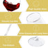 Set of 8 Long Stem Wine Glasses, 12oz Clear Red/White - Perfect for Parties, Weddings, and Home Use.