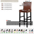 Lellen Bar Stool Covers Set of 4, Slipcovers for Barstool Chair Covers, White Counter Height Stool Covers
