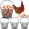 Tandefio 4 Pcs 8" Egg Basket for Storage Collecting Carrying and Transporting