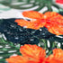 Tropical Hawaiian Palm Tree Tablecloth, 50x50 Inch Wipeable Waterproof Hibiscus Flowers for Aloha/Luau Theme Party