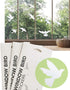 Anti-Collision Window Bird Stickers Decals, Protect Glass Door and Save Birds from Strikes (Transparent-36 Pcs)