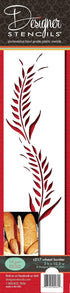 Designer Stencils Wheat Cake Stencil, Beige/Semi-Transparent