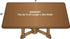 6' 30" Covers For The Home Deluxe Elastic Edged Flannel Backed Vinyl Fitted Table Cover - Global Coffee Pattern