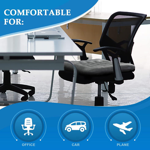 Excellent Support Effect Office Chair Cushion, 1 Pack, Luxury Air Mesh Breathable Non-Slip Seat Cushion