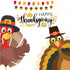 Thanksgiving Window Clings Stickers - Fall Decorations Holiday Turkey Cling for Home Party, 113 PCS