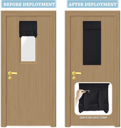 RYB HOME Classroom Door Window Cover, Blackout Shades for Windows and Doors, Room Darkening Design, W 8 x L 36, 1