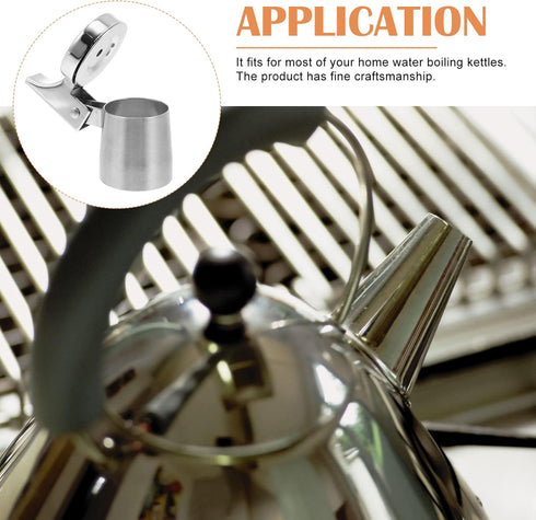 Tea Kettle Pot Whistle Replacement, Stainless Steel Teapot Whistle Water Boiling Kettle Warning Whistle Nozzle