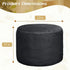 AS AWESLING Plush Round Ottoman Foot Rest - Dual Size Comfort for Living Room