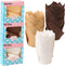 180 Pieces Tulip Baking Paper Cups Cupcake Muffin Liners in 3 Colors: White, Natural, Brown