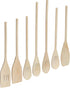 7 Piece Organic Wood Utensil Set, Eco-friendly Spatula and Spoons, Safe Kitchen Cooking Tools