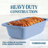 Farberware Easy Solutions Nonstick Bakeware, 9 x 5 Inch Meatloaf/Loaf Baking Pan with Portion Marks