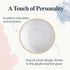 Portmeirion Minerals Medium Serving Bowl Moonstone, 6 inch Ceramic, Dishwasher & Microwave Safe