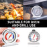 Large Dial Hanging Oven Thermometer - Accurate Temperature Gauge for Gas Electric Oven, Stainless Steel