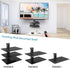 PERLESMITH Floating AV Shelf, Double Wall Mount TV Shelf - Holds up to 17.6lbs for Xbox, Projector, Cable Box