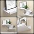 Set 2, Boswillon Floating Shelves Wall Mounted of Modern White Shelves for Bedroom, Nursery Shelves with Lip, Display