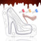 High Heel Chocolate Mold - 3D Shoe Candy Mold for Birthday Cake, Large Chocolate Molds, Fondant Heel Mold.