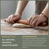 Muso Wood Sapele Wooden French Rolling Pin, Tapered Roller for Baking, Fondant, Pie Crust, Cookie, Pastry (French
