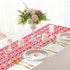 UnslQonds 71 Inch Valentine Table Runner, Long Red Lace Heart Table Runner Backdrop Valentines Decorations Indoor Desk