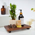 Renawe Farmhouse Wooden Bathroom Counter Tray, Decorative Pedestal Stand for Kitchen Countertop and Sink Accessories