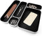 Three by Three Seattle 5 Piece Metal Organizer Tray Set - Black for Storing Makeup, Stationery, Utensils in Office