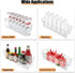 6PCS 15inch YOUNTHYE Fridge Organizer Bins Breastmilk Freezer Storage Organizer Narrow Freezer Organizers Bins Long