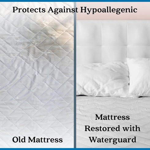 Twin XL Waterproof Mattress Pad Protector, Hypoallergenic Cover for College Dorms, Hospitals, and Residential Areas