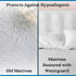 Twin XL Waterproof Mattress Pad Protector, Hypoallergenic Cover for College Dorms, Hospitals, and Residential Areas